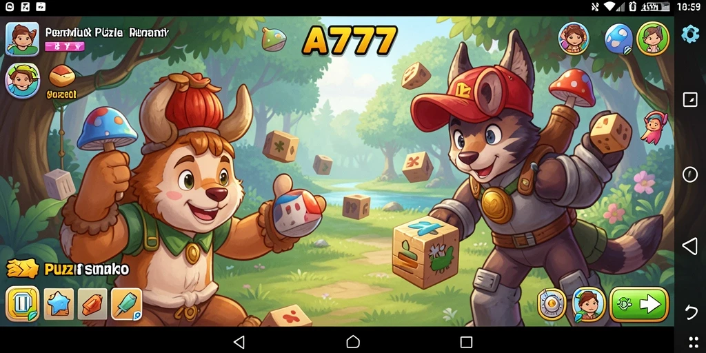Screenshot gameplay A7777 yang menunjukkan teka-teki yang menantang.
