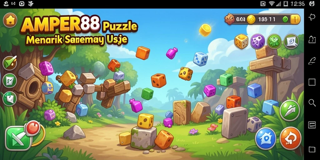 Tampilan gameplay AMPER88 yang menarik dan penuh warna.