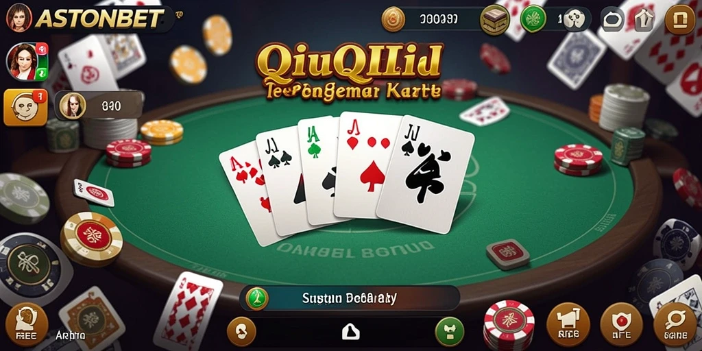 Screenshot gameplay ASTONBET yang menampilkan aksi seru QiuQiu.