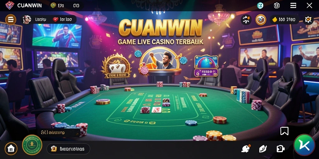Tampilan menarik permainan Live Casino di CUANWIN dengan dealer profesional.
