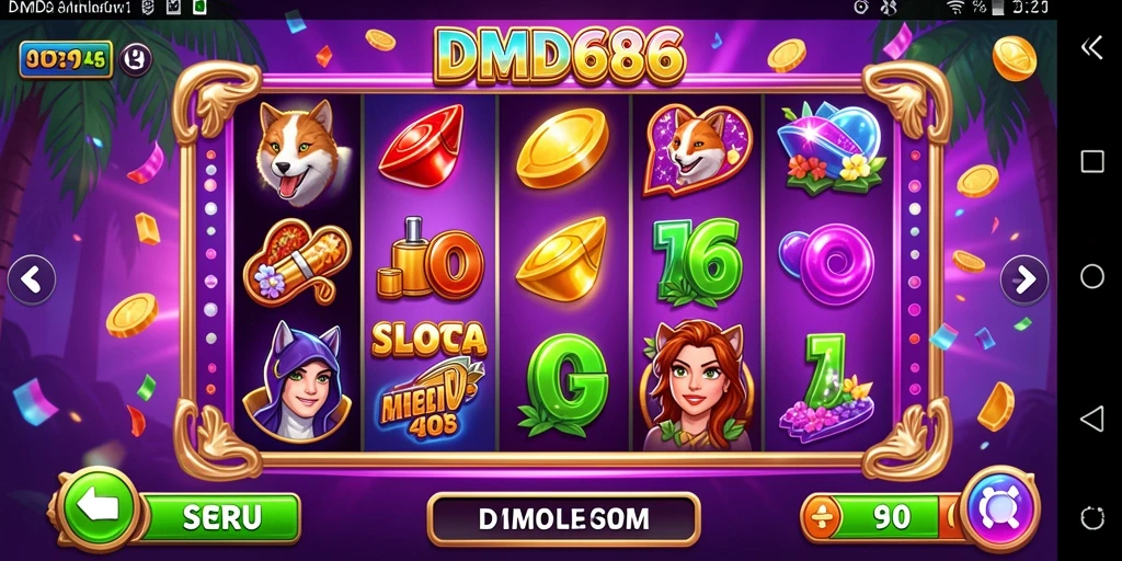 Gameplay DMD686 yang mengasyikkan dalam permainan slot.
