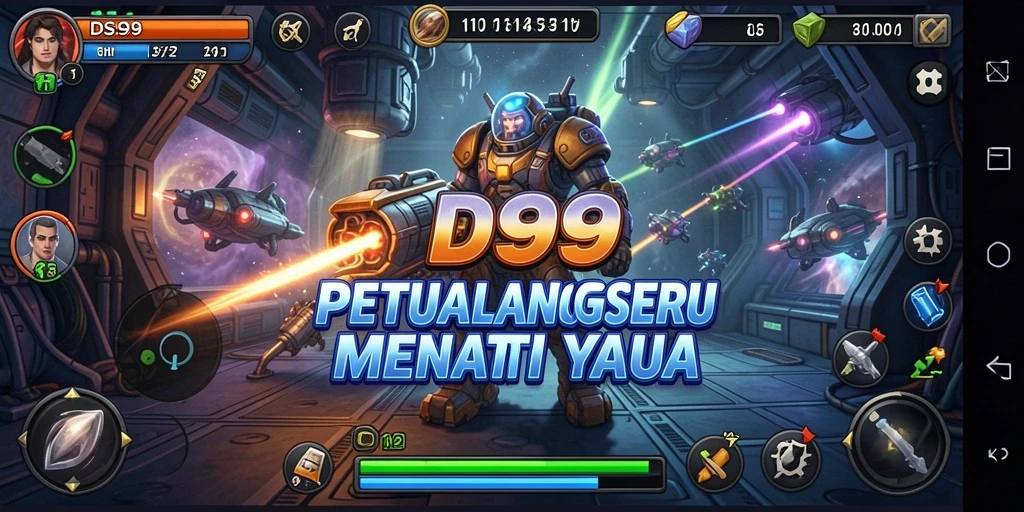 Tampilan gameplay seru di dunia petualangan DS99.