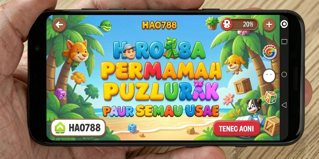 Tampilan utama gameplay HAO788 dengan tantangan Puzzle seru.