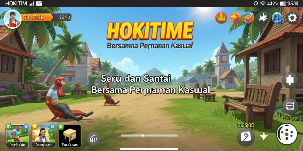 Screenshot gameplay HOKITIME yang seru dan berwarna.