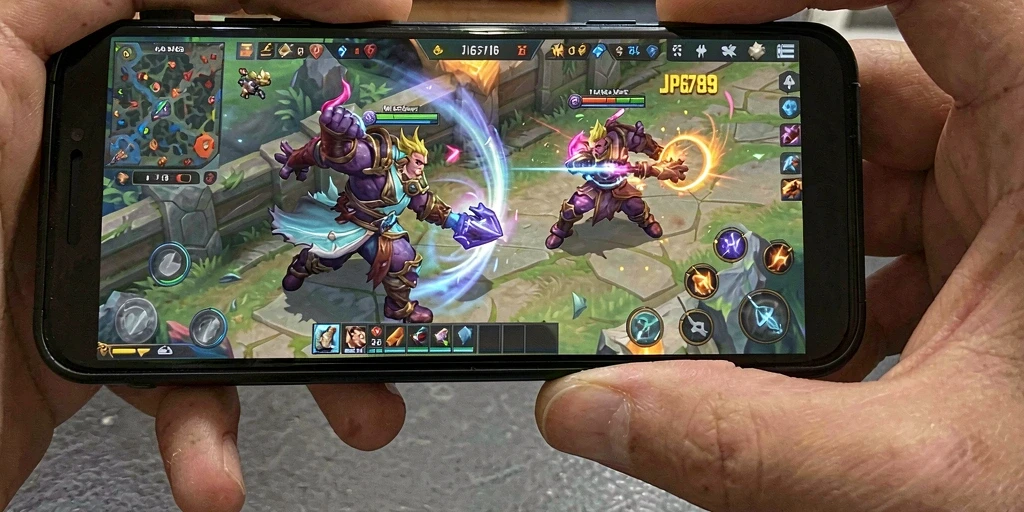 Screenshot gameplay menarik dari JP6789 dalam aksi pertarungan tim.