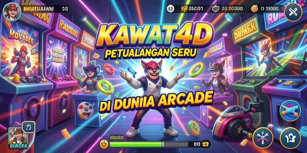 Gameplay seru KAWAT4D saat melewati tantangan arcade.