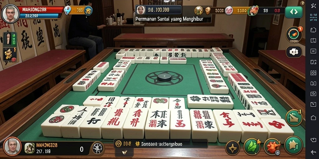 Menggambarkan gameplay santai di MAHJONG288 yang menyenangkan.