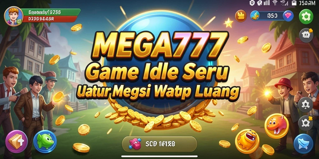 Tangkapan layar MEGA777 menunjukkan gameplay Idle yang seru dan penuh warna.