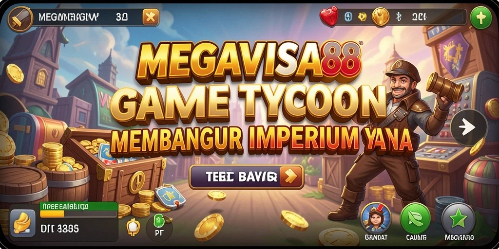 Gameplay seru MEGAVISA88 saat membangun imperium bisnis.