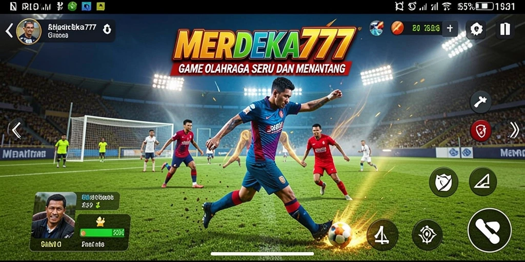 Gameplay seru dalam MERDEKA777 menampilkan aksi olahraga yang mendebarkan.