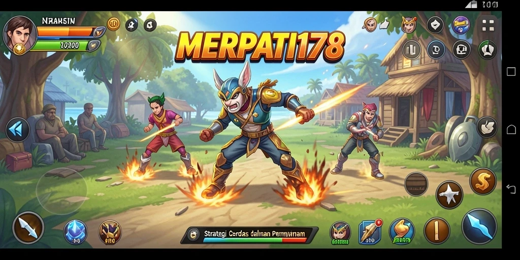 Tangkapan layar gameplay MERPATI178 dengan aksi strategi yang mendebarkan.