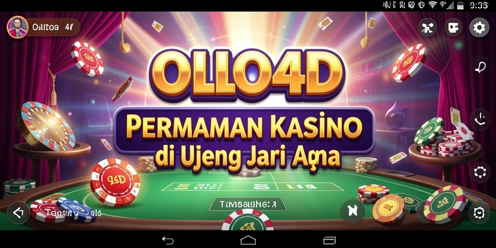 Screenshot utama OLLO4D menampilkan gameplay kasino yang seru.