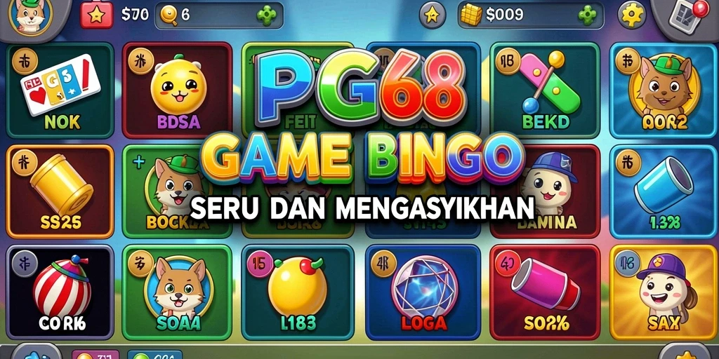 Tampilan gameplay Bingo PGG68 yang seru dan interaktif.