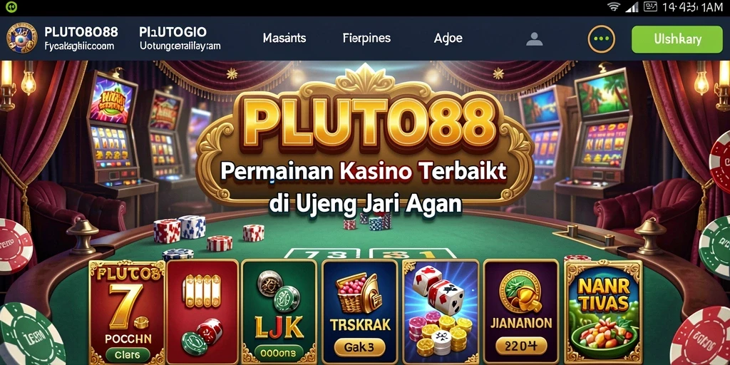 Tampilan gameplay PLUTO88 yang menarik dan penuh warna.