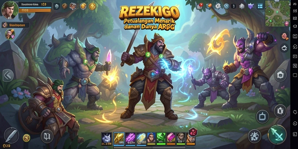 Tampilan permainan REZEKIGO yang memukau dengan aksi seru.
