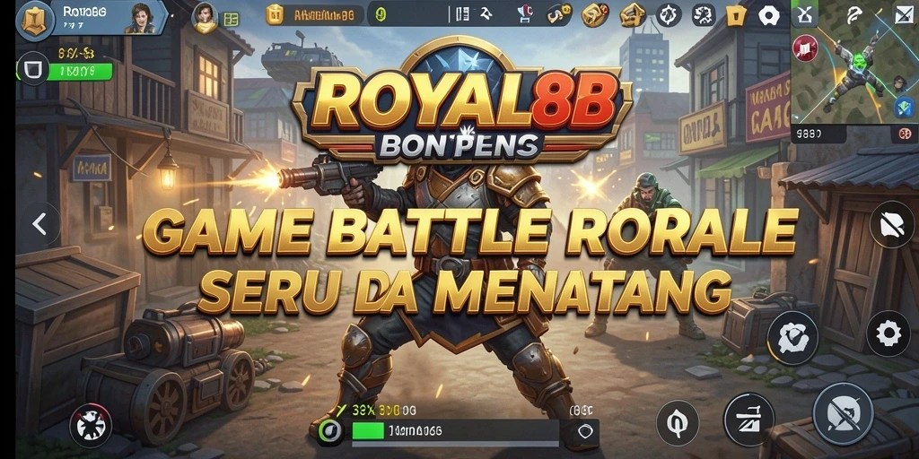 Tampilan gameplay ROYAL88 yang penuh aksi dan strategi Battle Royale.