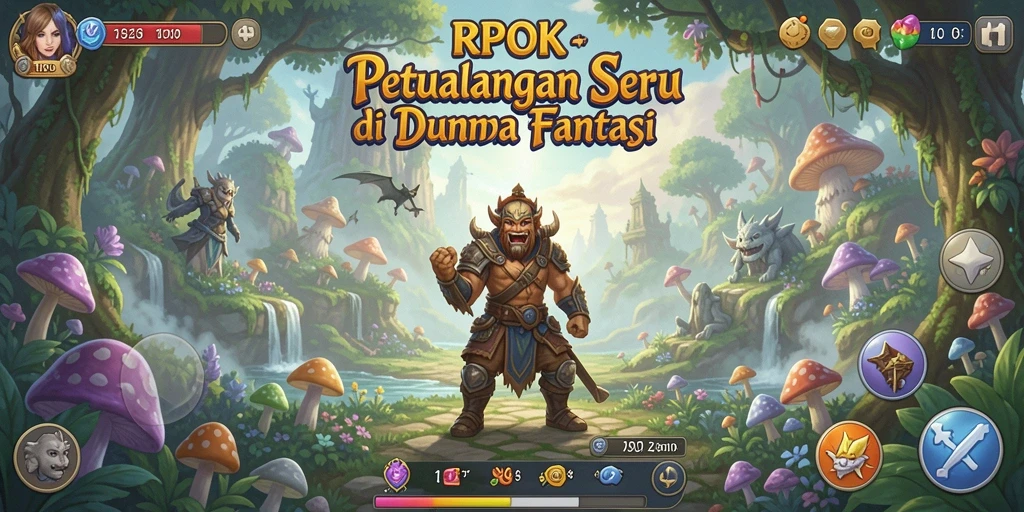Tampilan gameplay RPOK yang menampilkan aksi petualangan yang seru.