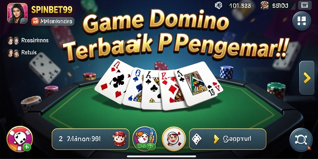 Tampilan menarik dari gameplay SPINBET99 saat bermain Domino.