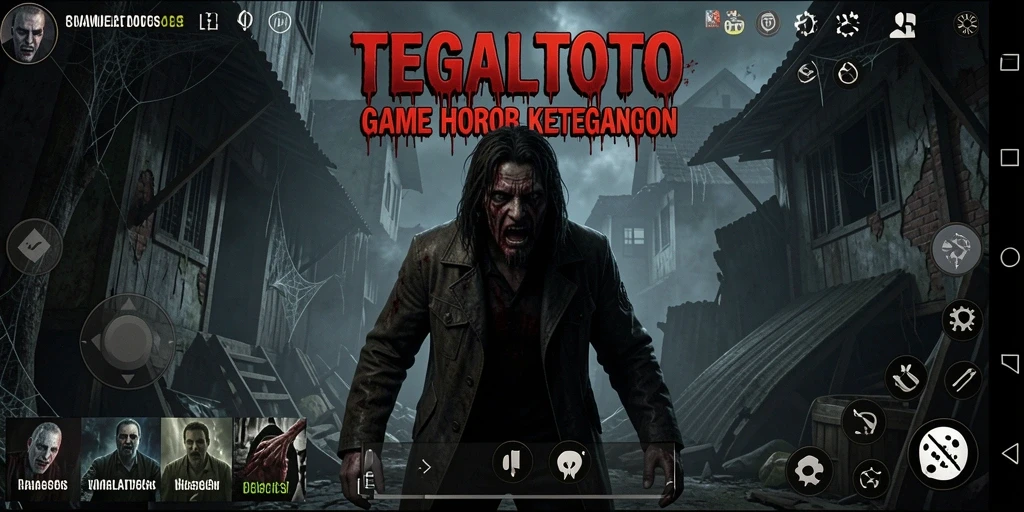 Gameplay TEGALTOTO yang menegangkan dengan unsur horor yang kuat.