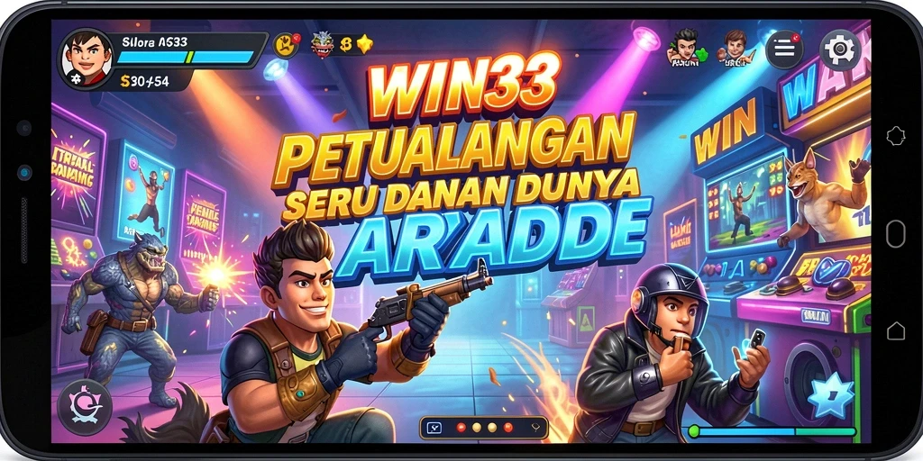 Tampilan gameplay WIN33 yang penuh aksi dan warna.