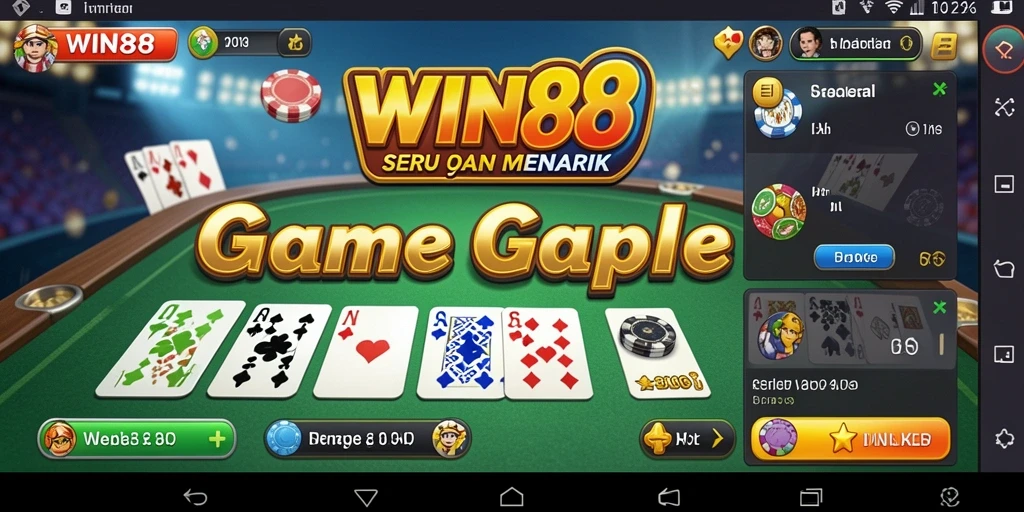 Tampilan gameplay Gaple yang seru dan interaktif.