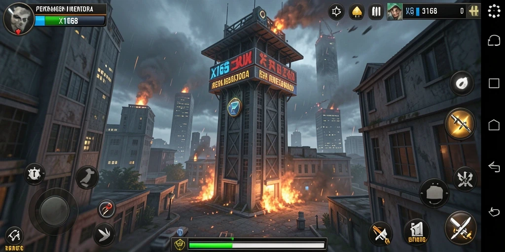 Tampilan gameplay Tower Defense yang seru dan menegangkan di X168.